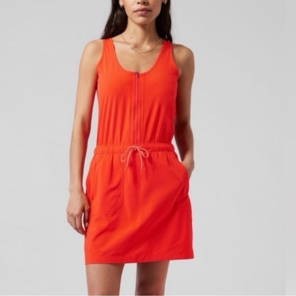 Like new! Athleta Expedition bright vermillion sz 10 skort hiking dress